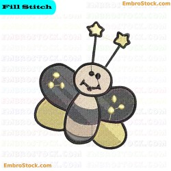 Cute Insect Embroidery Design 9