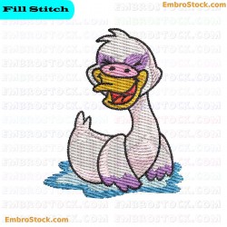 Cute Swan Embroidery Design 8