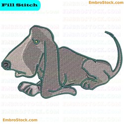 Dachshund Embroidery Design 82