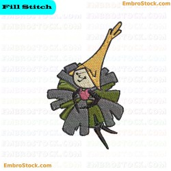 Dancing Flower Character Embroidery Design 1