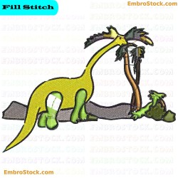 Dinosaur Embroidery Design 7