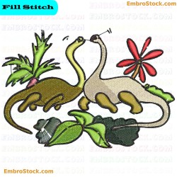 Dinosaur Embroidery Design 9