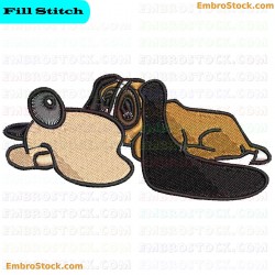 Dog Dogs Embroidery Design 5