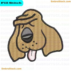 Dog Embroidery Design 10