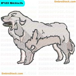 Dog Embroidery Design 1