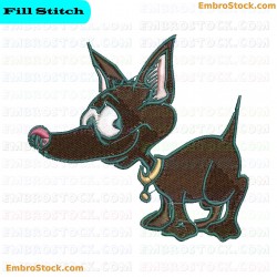 Dog Embroidery Design 2