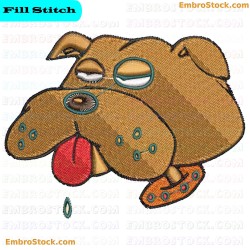 Dog Embroidery Design 30