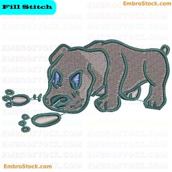 Dog Embroidery Design 47