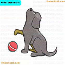 Dog Embroidery Design 50