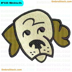 Dog Embroidery Design 5