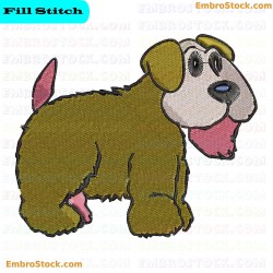 Dog Embroidery Design 68