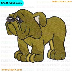 Dog Embroidery Design 74