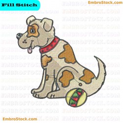 Dog Embroidery Design 88