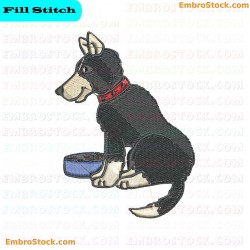 Dog Embroidery Design 89