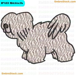 Dog Embroidery Design 8