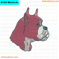 Dog Face Embroidery Design 8