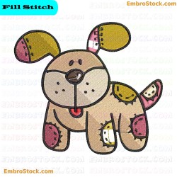 Dog Toy Embroidery Design 2