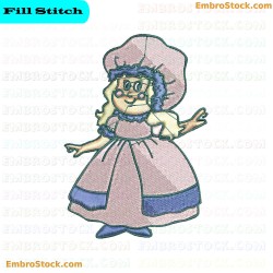 Doll Embroidery Design 1