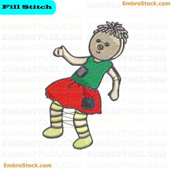 Doll Embroidery Design 6