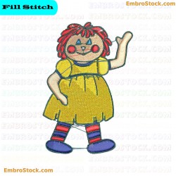 Doll Embroidery Design 7