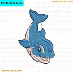 Dolphin Embroidery Design 3