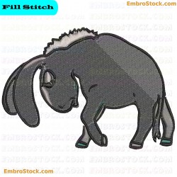 Donkey Embroidery Design 3