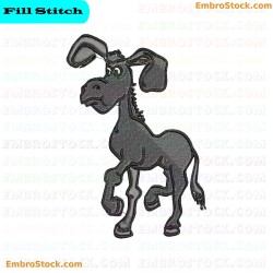 Donkey Embroidery Design 5