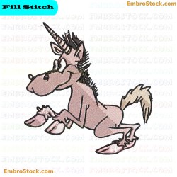 Donkeycorn Embroidery Design 6