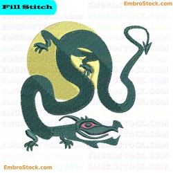 Dragon Embroidery Design 2