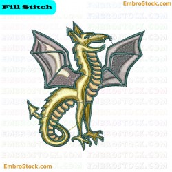 Dragon Embroidery Design 5