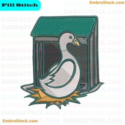 Duck Ducks Embroidery Design 9