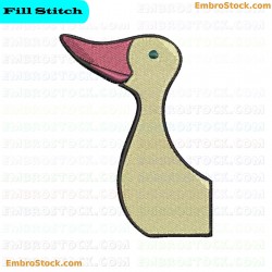 Duck Embroidery Design 10