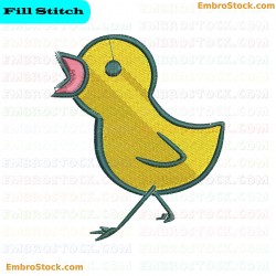 Duck Embroidery Design 13