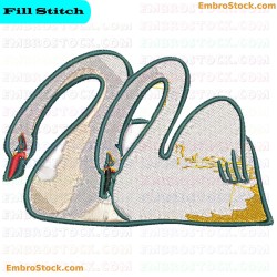 Duck Embroidery Design 1