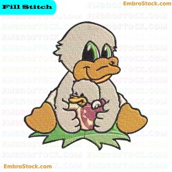 Duckling Embroidery Design 13