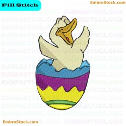 Duckling Hatching Embroidery Design 38