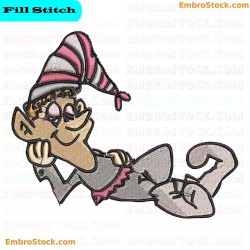 Dwarf Character Embroidery Design 6