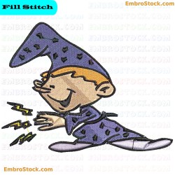 Dwarf Wizard Embroidery Design 7