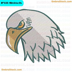 Eagle Head Embroidery Design 11