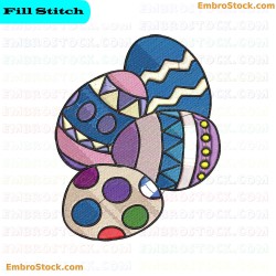 Easter Eggs Embroidery Design 55