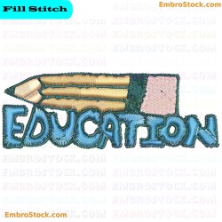 Educational Embroidery Design 4