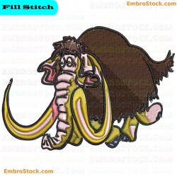 Elephant Embroidery Design 23