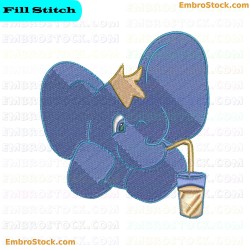 Elephant Embroidery Design 31