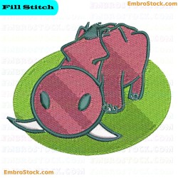 Elephant Safari Embroidery Design 13