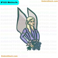 Fairy Character Embroidery Design 10