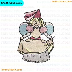 Fairy Character Embroidery Design 1