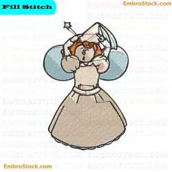 Fairy Character Fairies Embroidery Design 8