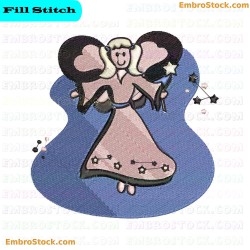 Fairy Fairies Embroidery Design 4