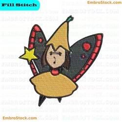 Fairy Themed Embroidery Design 5