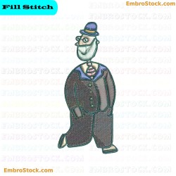 Family Character Embroidery Design 6